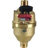 Domestic water meter fig. 8214 cold water brass continuous load 2,5 m³/h bore 20 mm PN16 1" BSPP